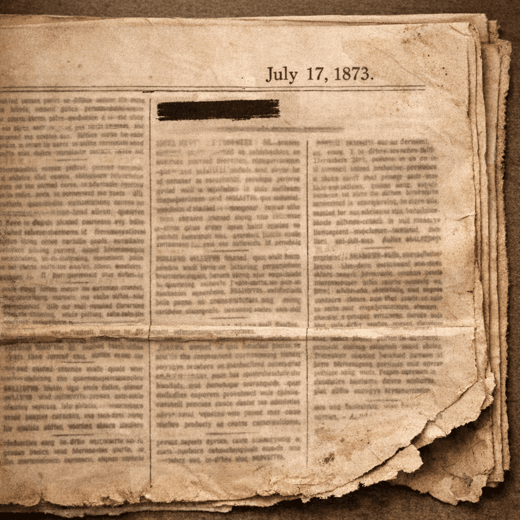 1873 archival document