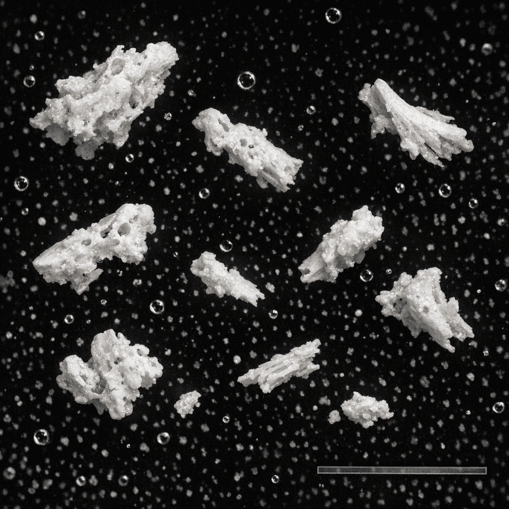 Microscopy of extracted skeletal residue