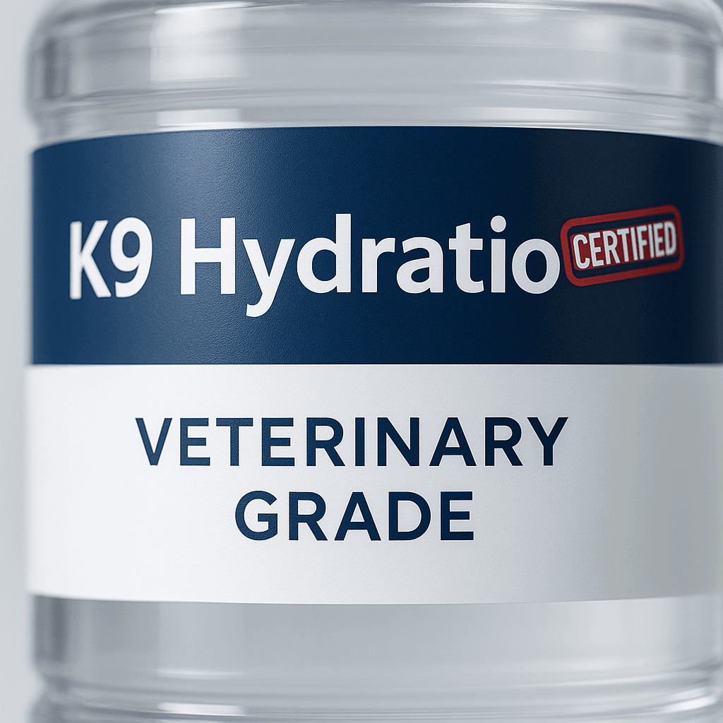 K9 Hydration™ label detail