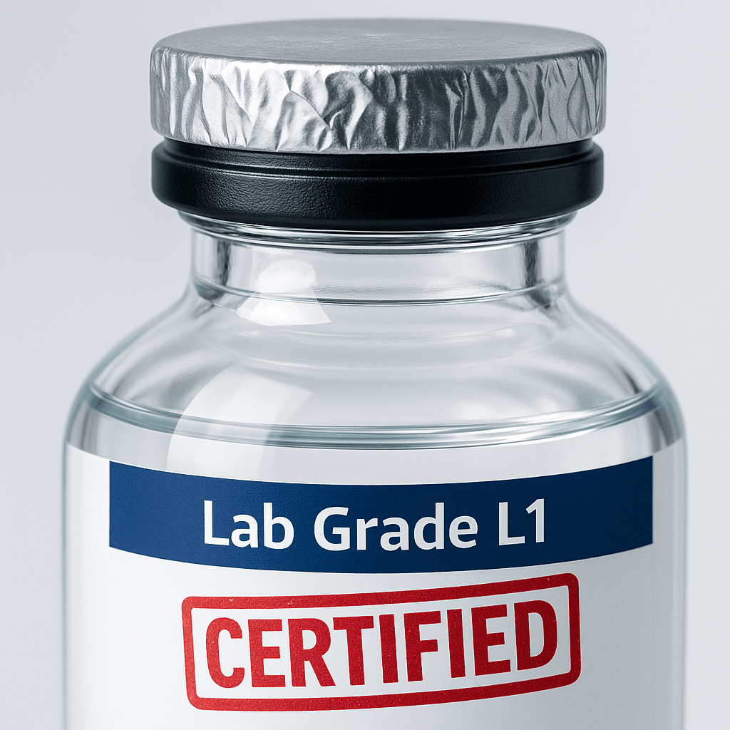 Lab Grade L1 label detail